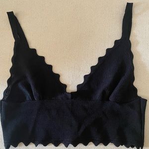 Black Crop top
